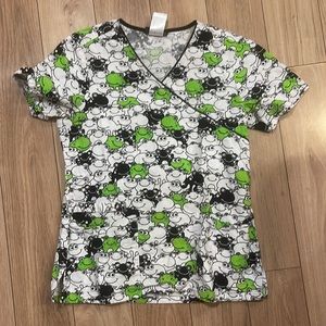 Frog Scrub Top